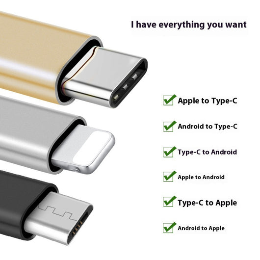 Adaptador Convertidor de Iluminación Micro USB a USB-C para Móviles - Image 4