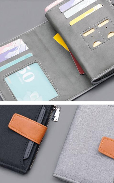Cartera Corta para Hombre con Botón, Tela Oxford y Gran Capacidad - Image 15