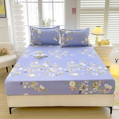 Juego de Sábana Ajustable y Funda de Almohada Estampada en Fibra Sintética - Image 4