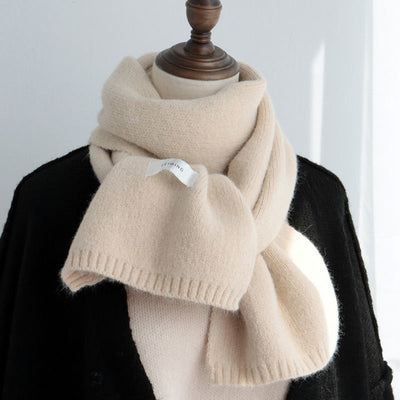 Bufanda Cálida de Color Liso para Mujer - Otoño e Invierno - Image 2