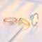 Anillo de Circonita con Seis Garras de Diamante