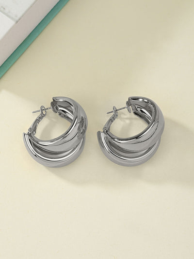 Aretes Redondos de Diseño Contemporáneo Europa América - Estilo Personalizado - Image 6