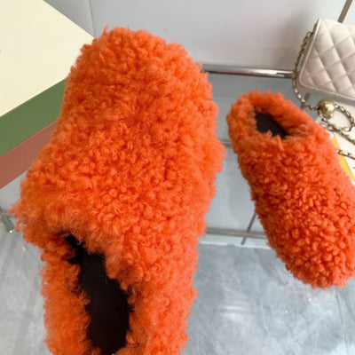 Pantuflas de Pareja Four Seasons con Punta Cerrada y Crin de Caballo - Image 13