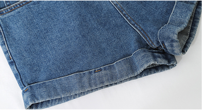 Shorts de Mezclilla Cintura Alta con Diseño Exclusivo para Mujer - Image 8