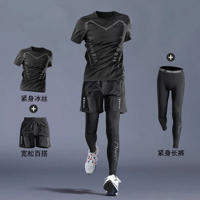 Camiseta Deportiva Ajustada Manga Larga Secado Rápido para Entrenamiento - Image 14