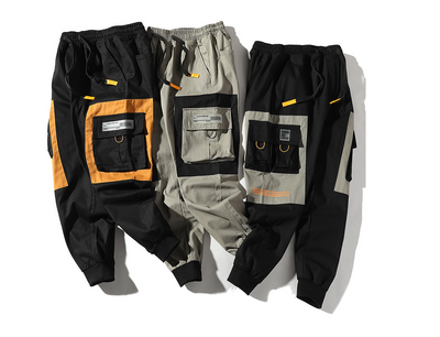 Pantalones Holgados con Múltiples Bolsillos