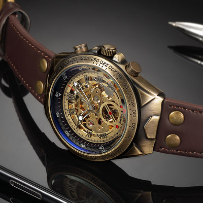 Reloj Mecánico Automático Casual Bronze para Hombre - Image 2