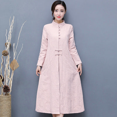 Cortavientos Retro de Algodón y Lino para Mujer con Diseño Artístico - Image 11