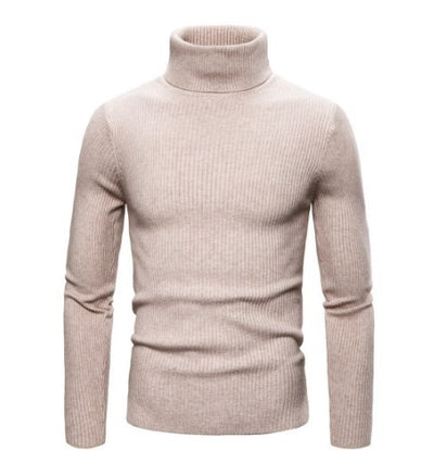 Suéter Cuello Alto Ajustado de Manga Larga para Hombre - Image 21