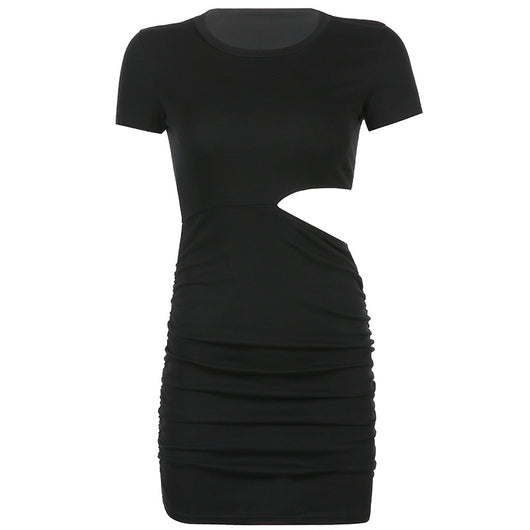 Vestido Ajustado Corto con Aberturas en Espalda y Cintura - Image 3