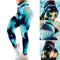 Pantalones de yoga con estampado viento para mujer