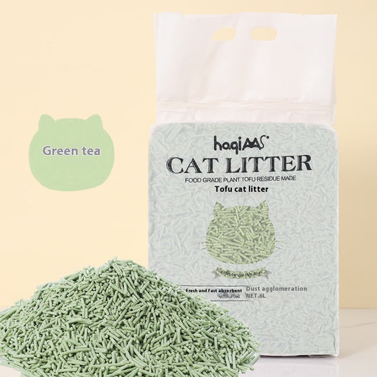 Arenilla para Gatos de Tofu Natural 6L - Té Verde y Plantas - Image 6