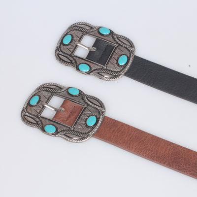 Cinturón Retro Ancho para Mujer con Accesorios Denim - Image 7