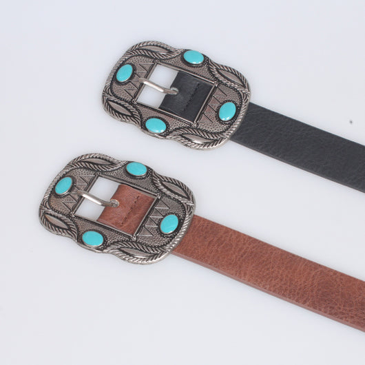 Cinturón Retro Ancho para Mujer con Accesorios Denim - Image 7