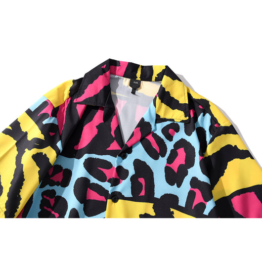 Playera de Playa Colorblock Graffiti - Image 5
