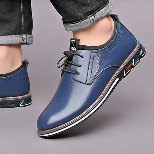 Zapatos de Cuero para Hombre Punta Redonda Estilo Moderno - Image 4