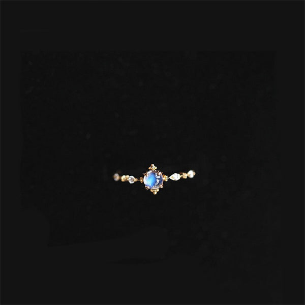 Anillo de Plata Esterlina Bañado en Oro para Mujer