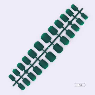 Uñas Postizas Adhesivas de Colores Sólidos - Set de 24 Piezas - Image 18