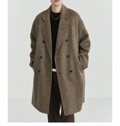 Abrigo de Lana Reversible para Hombre Largo - Image 16