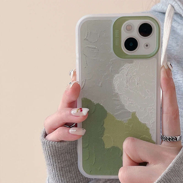 Funda de Celular Acuarela Graffiti Verde Verano