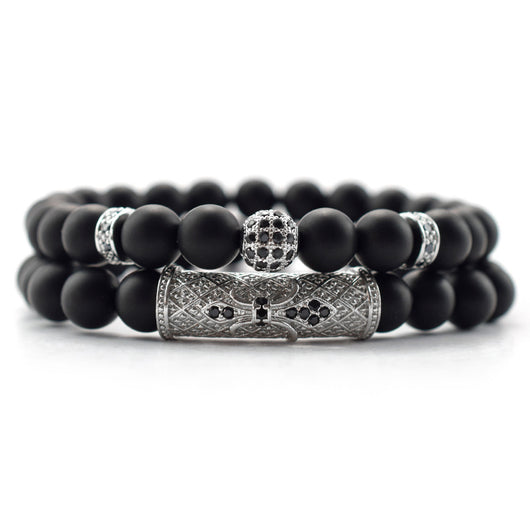 Pulsera de Piedra Natural Estilo Étnico con Corona Hao - Image 20