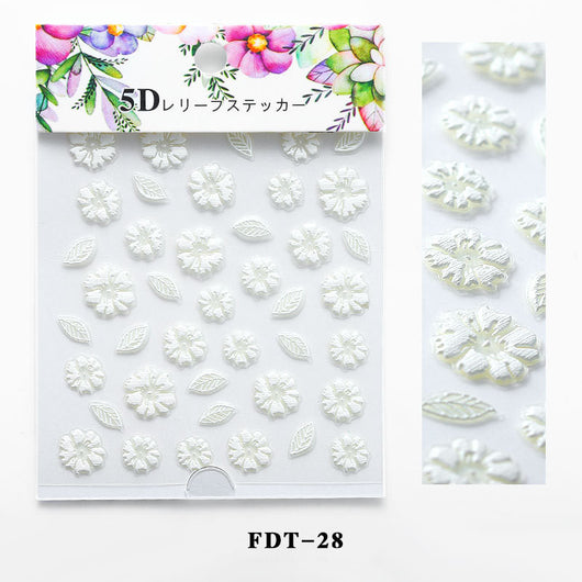 Calcomanías de Uñas con Relieve Serie Flores - Image 18