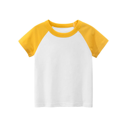 Camiseta Infantil de Manga Corta Color Liso para Publicidad - Image 26