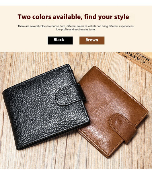 Billetera de Cuero para Hombre en Piel de Res Premium con Monedero - Image 11