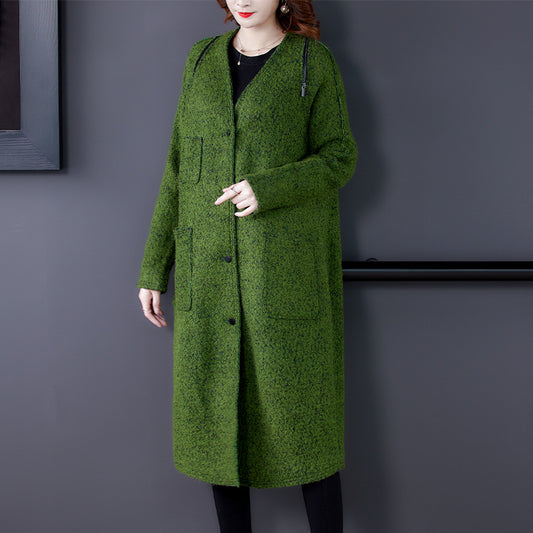 Vestido Retro Holgado Talla Grande Mujer - Estilo Elegante Midi
