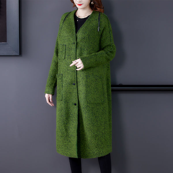 Vestido Retro Holgado Talla Grande Mujer - Estilo Elegante Midi