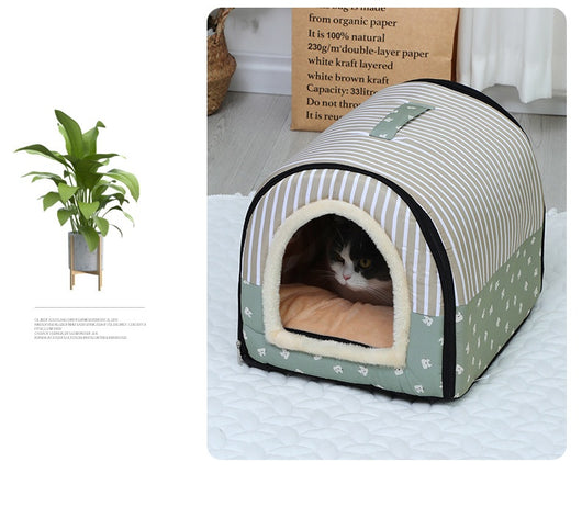 Cama Portátil para Mascotas Pequeñas y Medianas con Asa - Refugio Cálido y Acogedor - Image 25