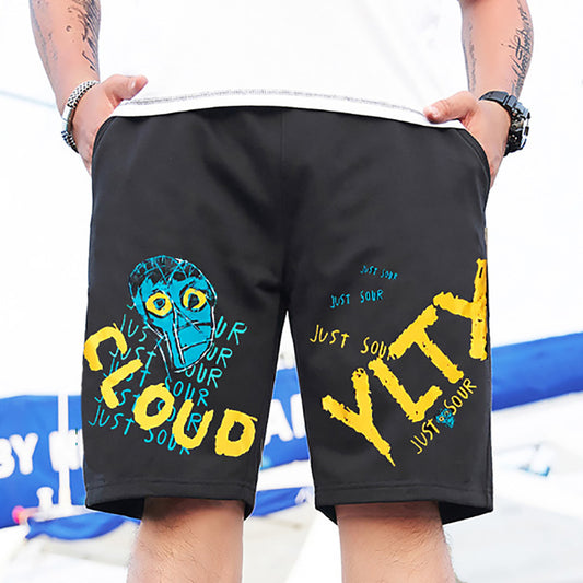 Pantalones Deportivos Cropped de Algodón para Tallas Grandes