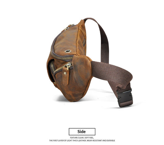Bolsa de Pecho Cuero Crazy Horse Hombre - Cuero Genuino Premium - Image 18