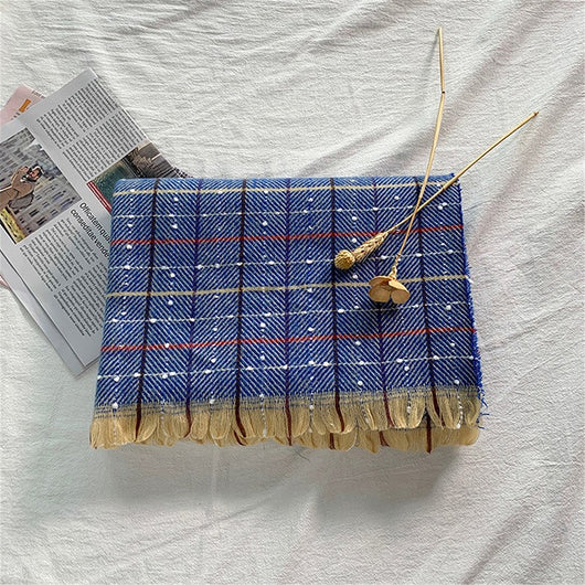 Bufanda de Cachemira Cuadros para Mujer - Estilo y Personalidad - Image 11
