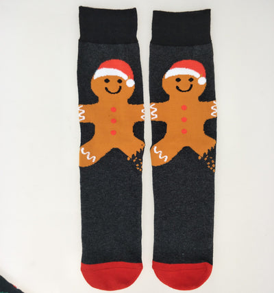Calcetines Navideños de Algodón con Reno y Nieve - Diseño Festivo Alegre - Image 15