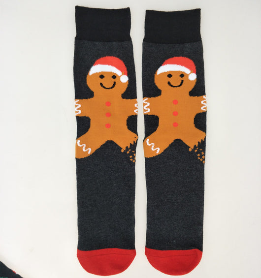 Calcetines Navideños de Algodón con Reno y Nieve - Diseño Festivo Alegre - Image 15