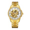 Reloj para Hombre con Dragón Dorado en Relieve