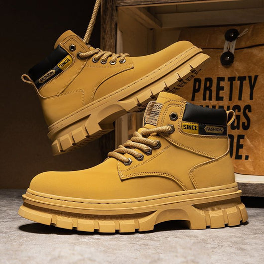 Botas Martin Altas para Hombre Estilo Británico de Trabajo - Image 7