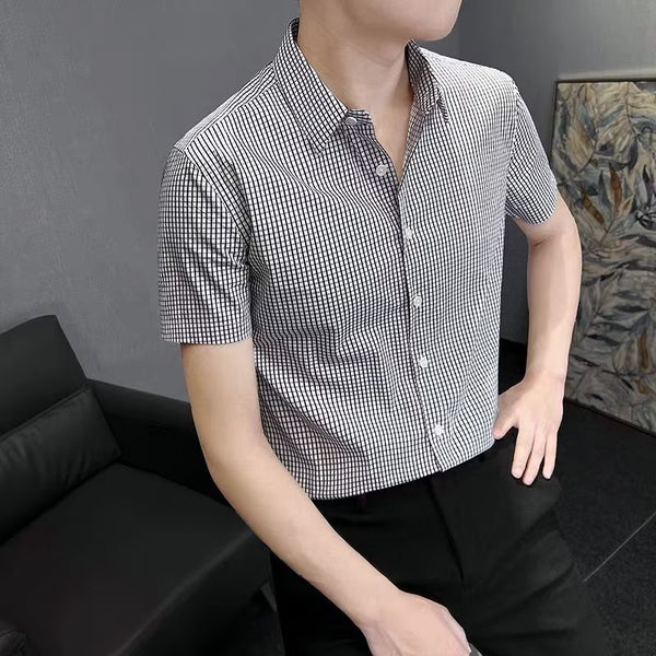 Camisa Cuadros Minimalista para Hombre - Estilo Moderno