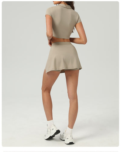 Conjunto Deportivo Mujer: Short y Falda Pantalón Anti-Transparencia - Image 11