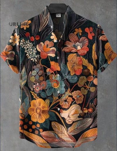 Camisa Cardigan Suelta con Estampado Abstracto 3D y Cuello de Pie - Image 20