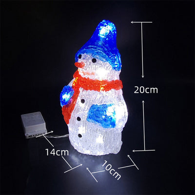 Decoración Navideña de Muñeco de Nieve en Acrílico y Resina Epoxi para Ventanas - Image 9