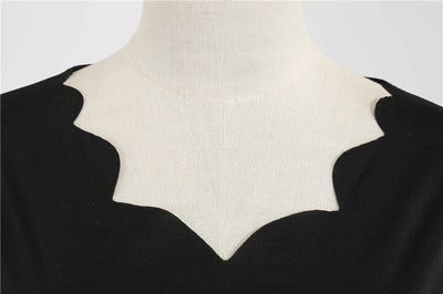 Vestido Largo Estampado Flores Ardientes Cuello V Manga Larga Amplio - Image 14