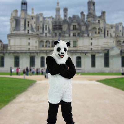 Disfraz de Panda Adorable con Cabeza Articulada y Boca Móvil - Image 4