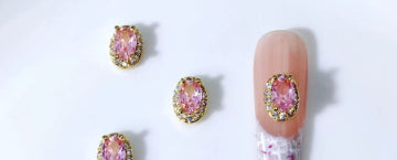 Accesorios de Nail Art en Circonita - Diseños Arco, Corazón, Luna e Irregular