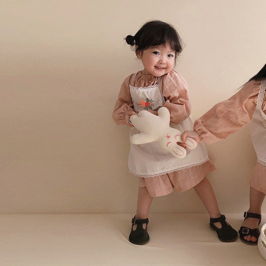 Vestido Infantil Estilo Occidental con Tirantes Bordados - Image 20
