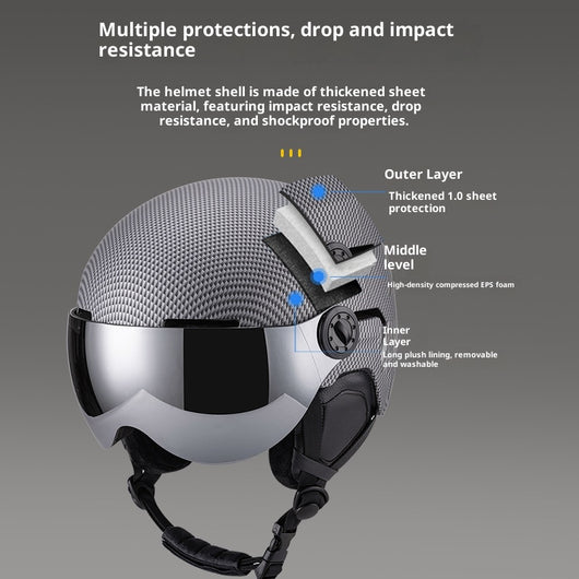 Casco de Esquí Integral con Funda Térmica Unisex - Protección y Calidez - Image 3
