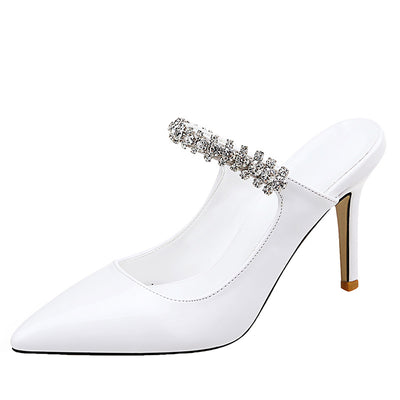 Tacones Altos Puntiagudos con Strass Europeos y Americanos - Diseño Sexy con Abertura Trasera - Image 5
