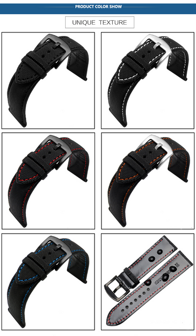 Correa de Reloj Nylon Canvas Tiansuo Haixing para Hombre - Image 30