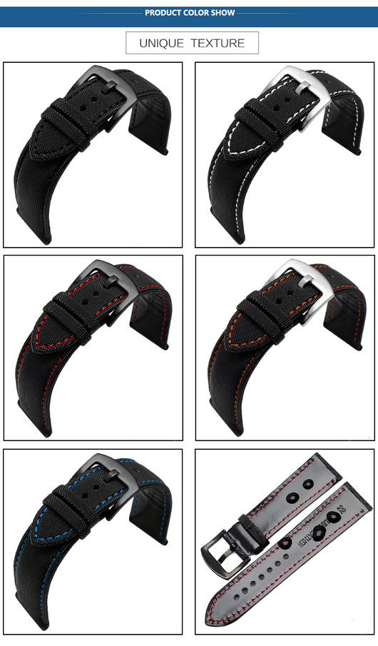 Correa de Reloj Nylon Canvas Tiansuo Haixing para Hombre - Image 30